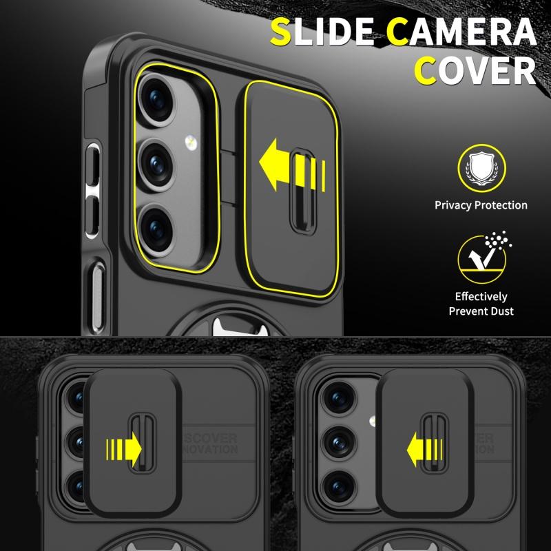 For Samsung Galaxy A55 A54 A35 A16 A15 A13 A06 A05 A05S Magnetic Finger Ring Holder Military Protective Case