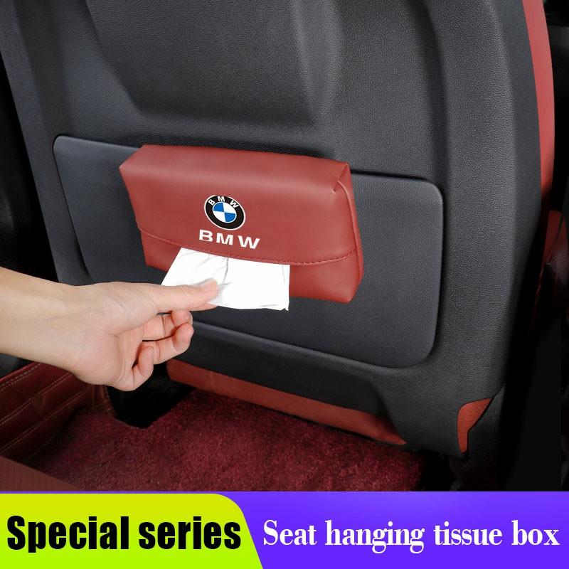 Car Tissue Boxes Paper Towel Storage Bag Car Sun Visor Hanging Tissue Organizer For BMW Performance E46 E60 E90 E39 E87 E36 E92 rlzh86