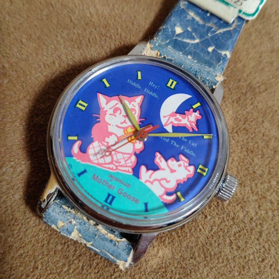 

[USED] Mother Goose Watch, Rare, Hattori Watch Shop, Osamu Goods