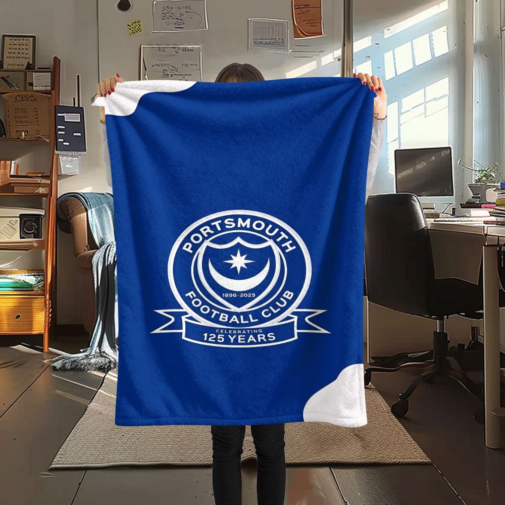 Portsmouth F.C Blanket, High Quality Comfortable for All Seasons, Home Decor, Warmth and Comfort