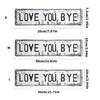 Love You Bye Metal Signs Home Decors Express Love and Warm for Your Family Lover,Wall Art for Home Hallway Entryway