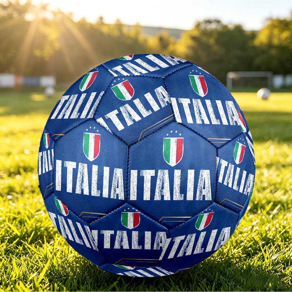 Italy Football Printed Size 5 Soccer Ball Wear Resistant Standard Adult Training Football Fan Gift for Indoor Outdoor Match Sports
