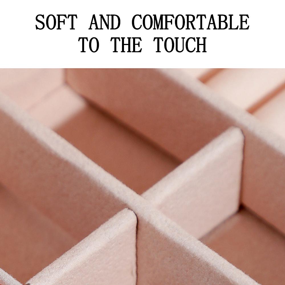 Portable Jewelry Storage Box Travel Organizer Jewelry Case Leather Storage Earrings Necklace Ring Jewelry Organizer Display.-zmt