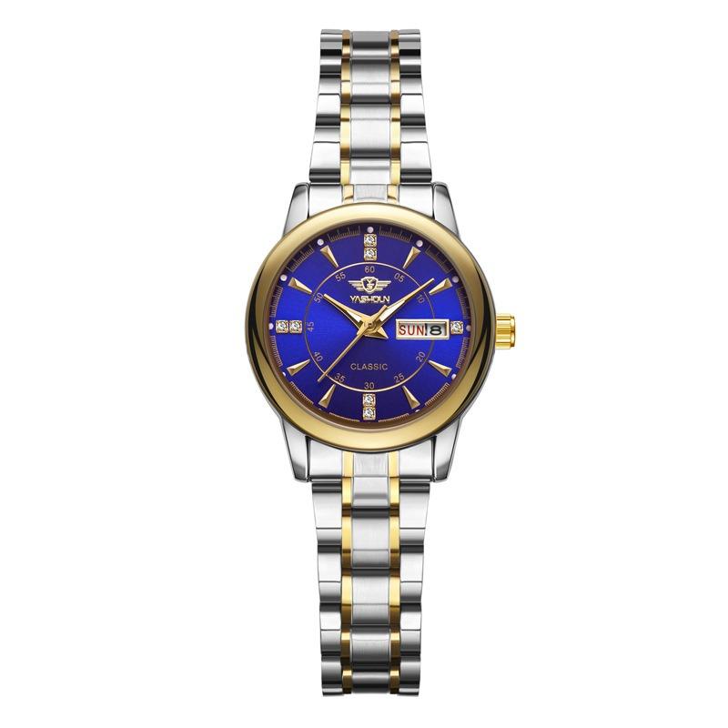 Top Brand Business Fashion Men's Watch Double Calendar Men's Luminous Waterproof Quartz Watch