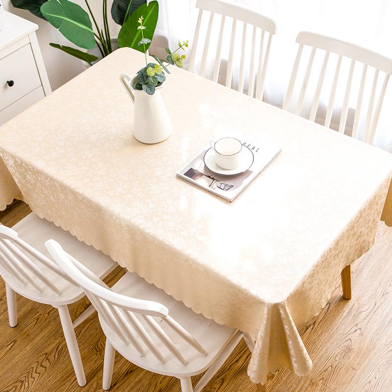 European Style PVC Waterproof Oil-proof Non-washable Anti-ironing Rectangular Table Cloth Table Mat Home Kitchen Sullpies