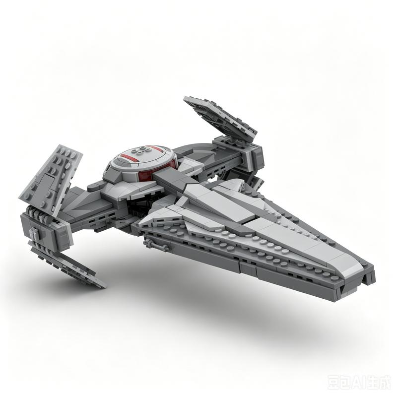 557PCS Sci Fi Sith Infiltrator Playscale Space Fighter MOC Model Building Blocks Custom Puzzle DIY Assembly Educational
