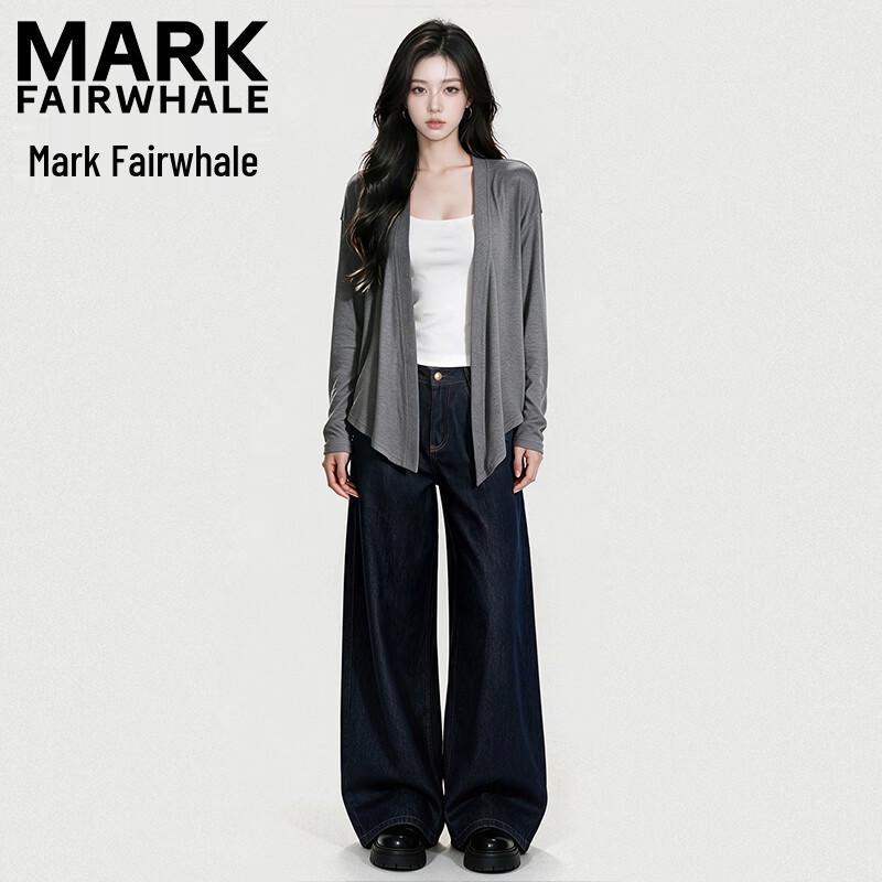 MARK FAIRWHALE Women's Casual Long-Sleeve Open-Front Cardigan