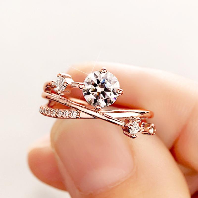 

Кольцо женское в стиле французской личности «Легкая роскошь», Кольцо «Траектория планеты Вселенной», Нежное кольцо на указательный палец 10