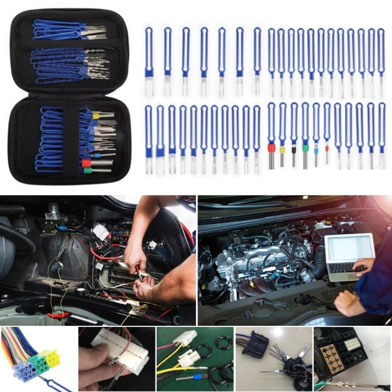 Essential Car Terminal Release Tool Kit, Electrical Wiring Pin Remover Suitable for Vehicle Maintenance Home Garage Use