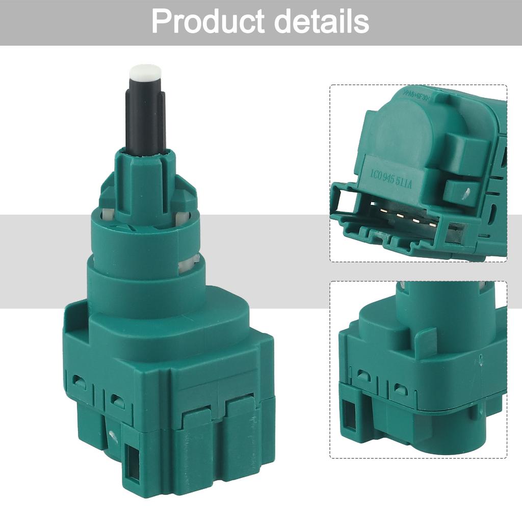 Brake Light Switch For Golf 1C0945511A Brake Switch Anti-corrosion Easy To Use Non-deformation Quick To Install