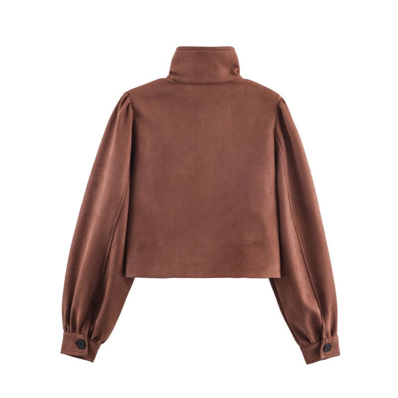 Retro Bud Design Women's Casual Short Jacket – European & American Fashion
