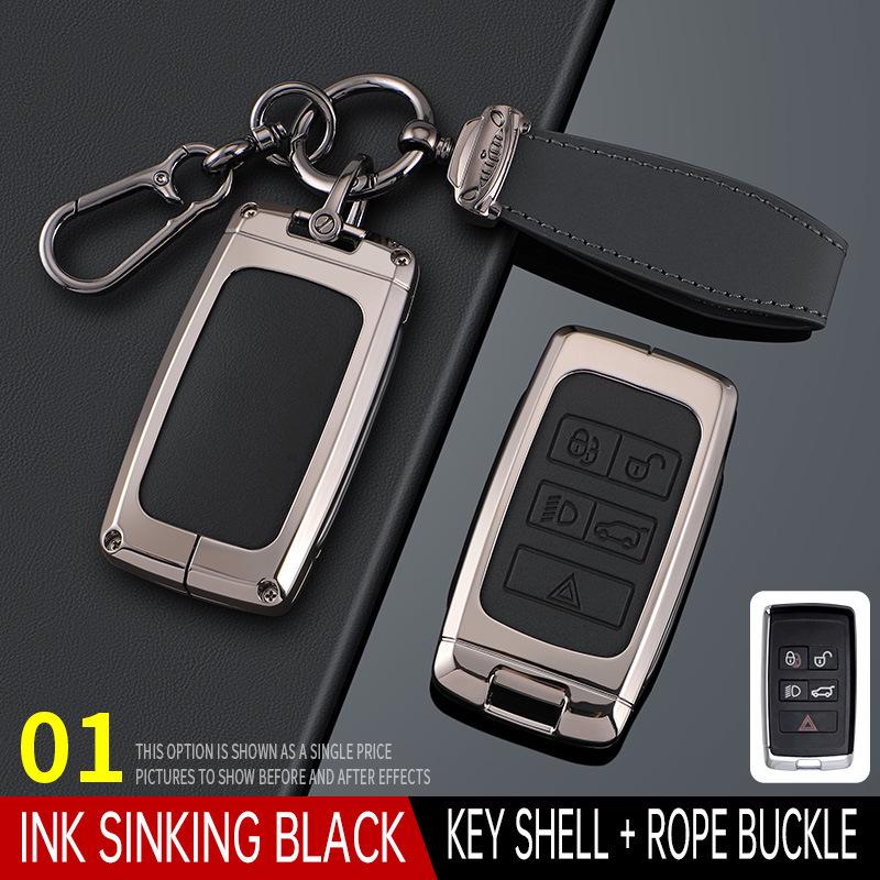 Compatible Key Case for Land Rover Range Rover: Evoque, Velar, Discovery 5, Sport, Defender - High-End Shell