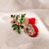 Bag Accessories Christmas  Brooch Versatile Christmas Oil Drop Brooch  New Year