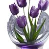 2D Acrylic Tulips Decor Desktop Plaque Holiday Housewarming Gift Tabletop Sign Decoration for Shelf