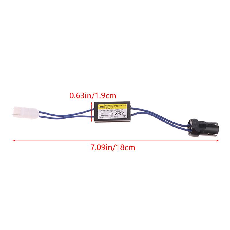 

[G332]2Pcs T10 Canbus Decoder Cable Universal 12V LED Load Resistance Warning Eliminates Light Faults Decoders Plug And Play