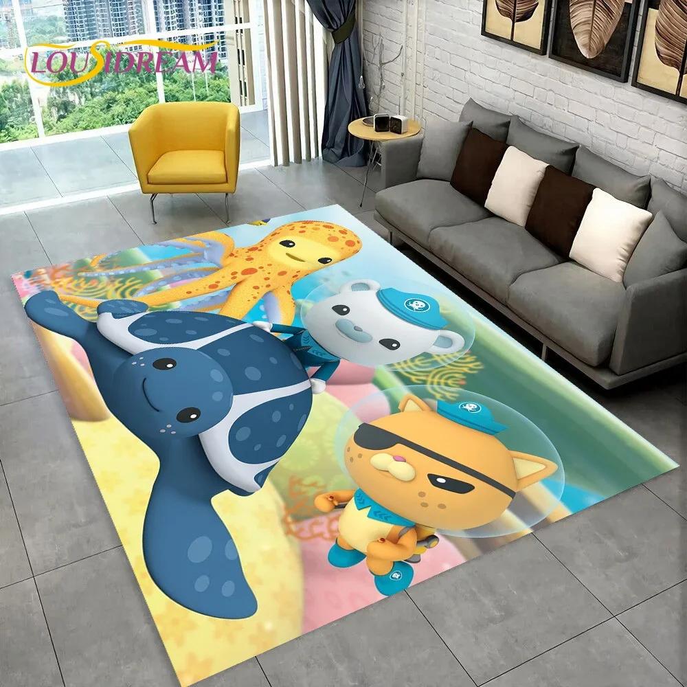 The Octonauts Barnacles Cute Cartoon Carpet Rug for Bedroom Living Room Home Sofa Decoration,Children Game Large Decor Floor Mat