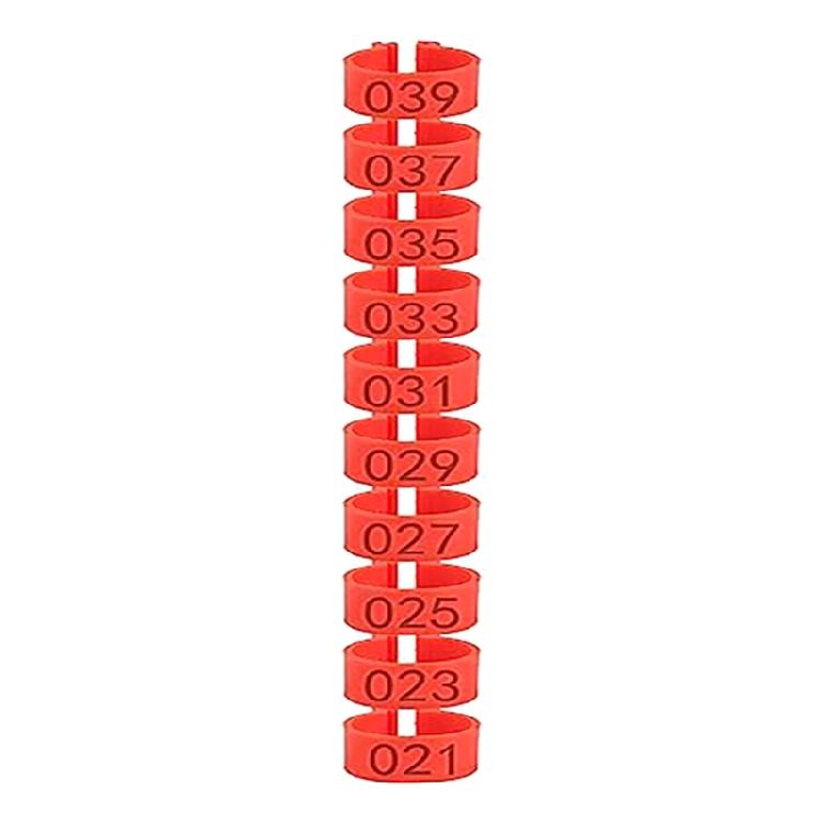 100pcs Practical Poultry Marking Leg Rings for Counting Identification LegBands 1