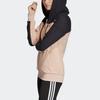 Adidas Originals Trefoil TT Hooded Color Block Zip Jacket Women jackets Pink FI1479