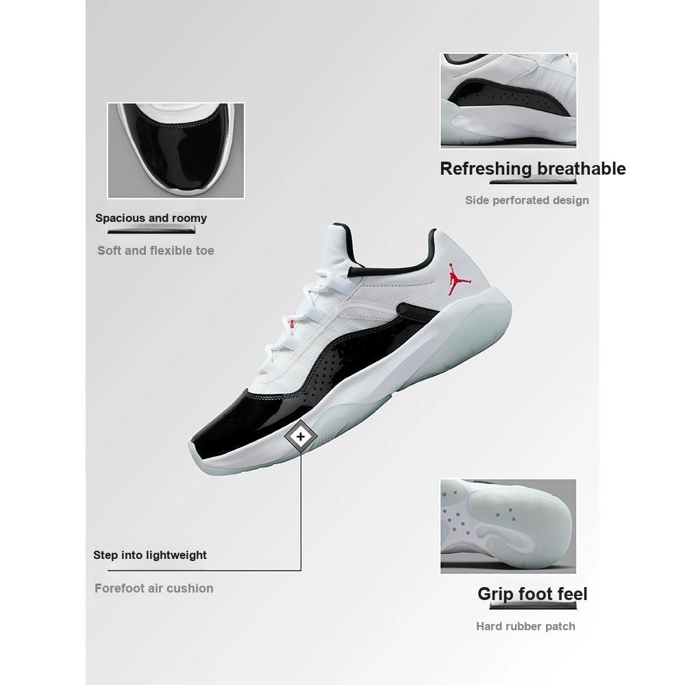 Air Jordan 11 CMFT Low White Black Blue Tint Women Sneakers University-Red DV2629-106