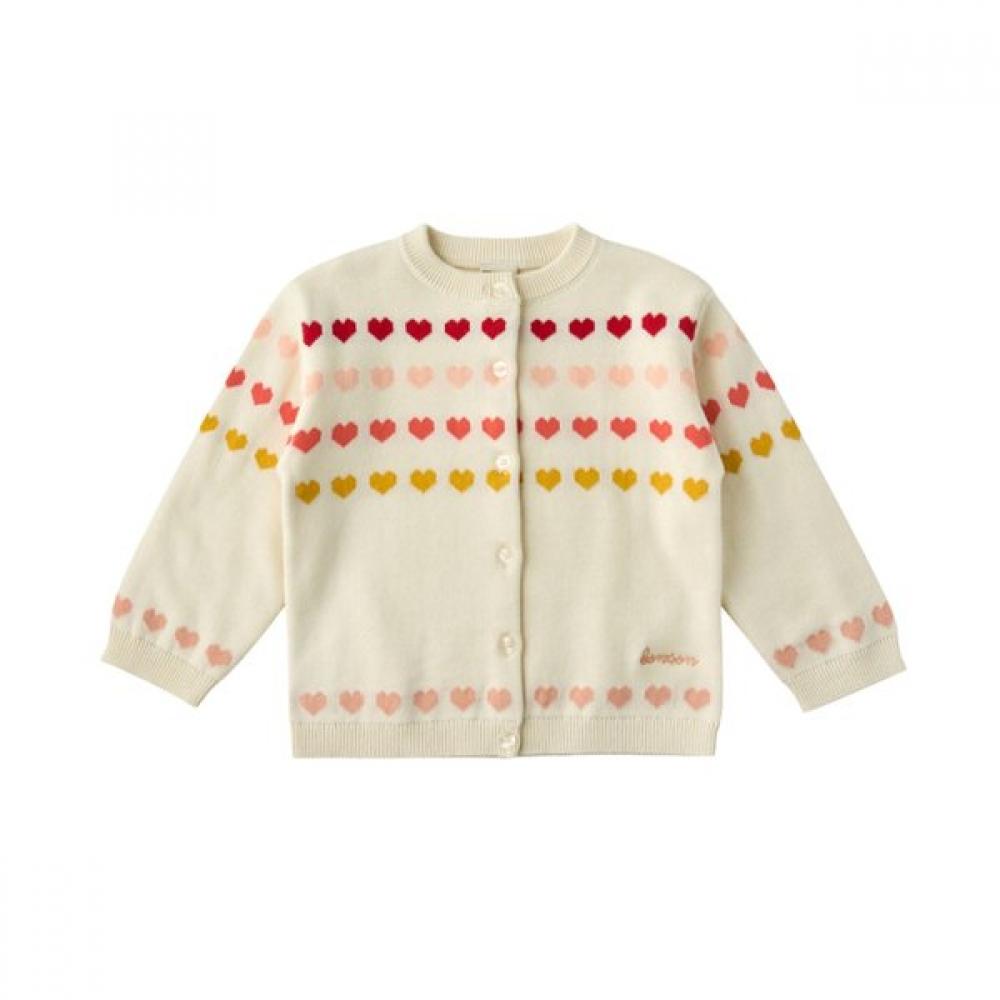 

Bonton Multi Heart Cardigan 7617t K00 02 WH/3A