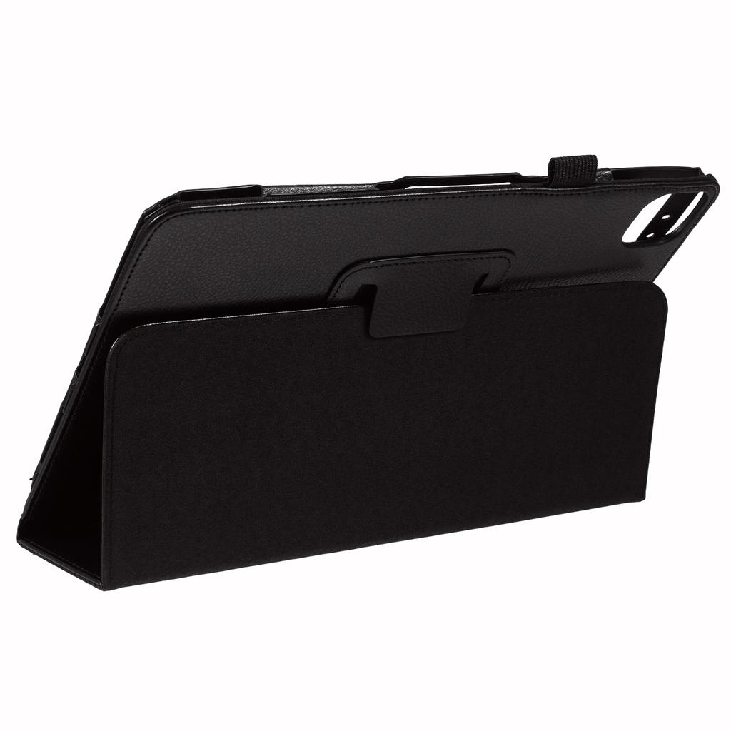 For iPad Air 11 (2025)/(2024) Case Litchi Texture Leather Tablet Cover with Bi-Fold Stand