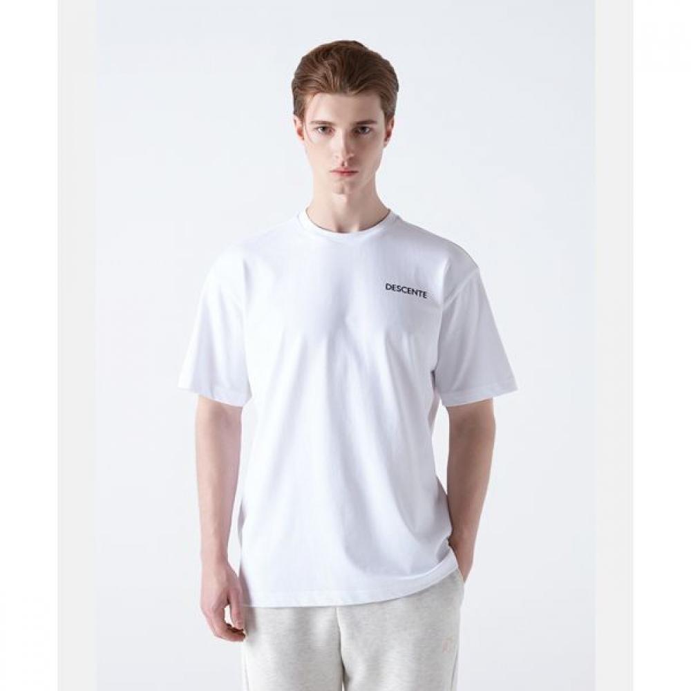

Футболка с коротким рукавом и логотипом DescenTe белая WHT0WHITE/100