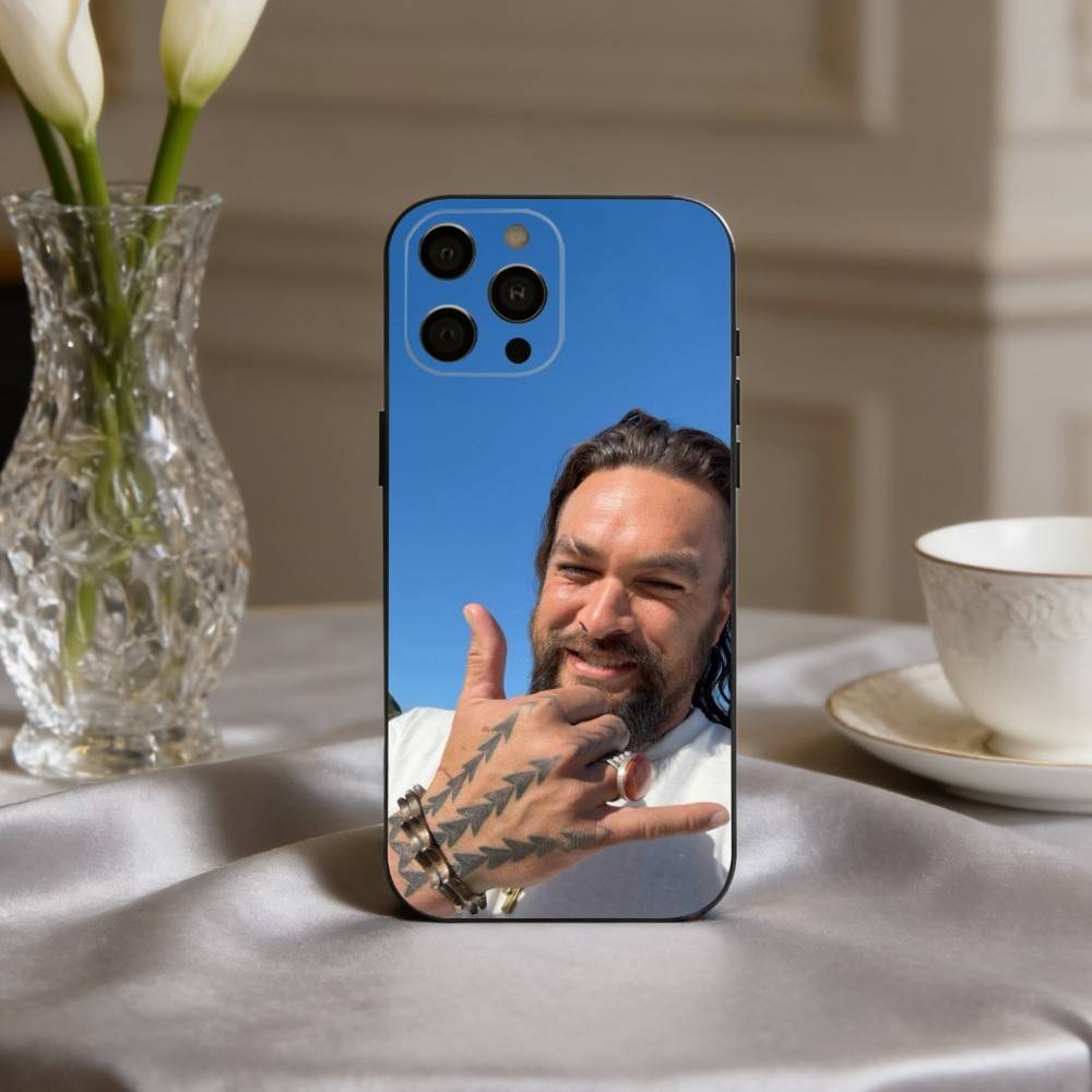 

J-Jason Renowned M-Momoa Phone Case For iPhone 17pro,16,15,14,13,12,11 Plus,Pro Max,XS,Soft Silicone Black Cover iPhone17