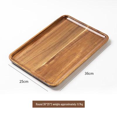 ZISIZ Japanese Acacia Wood Serving Tray