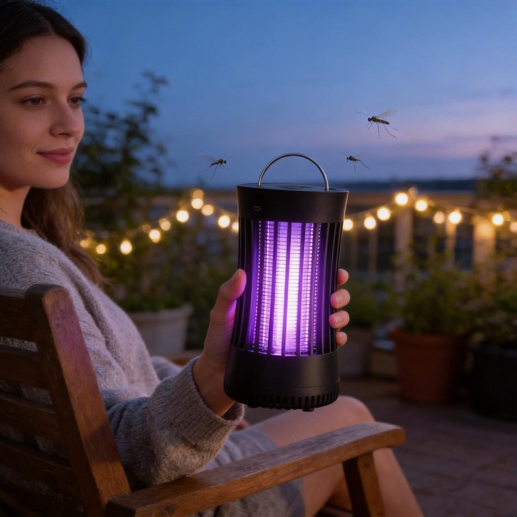 Electric Mosquito Killer Lamp With Usb Rechargeable Feature For Indoor And Outdoor Use