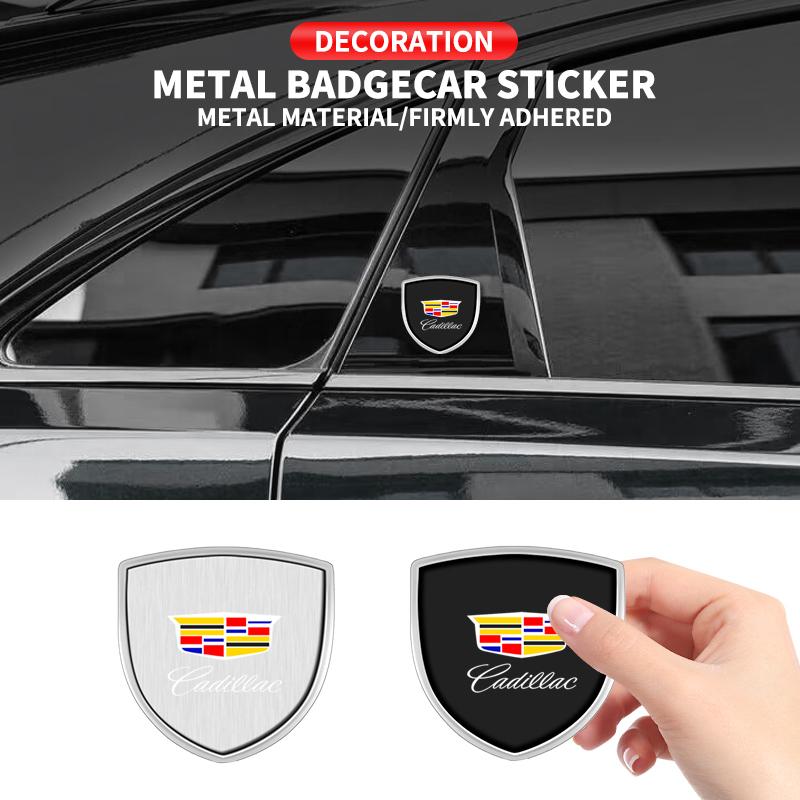 Metal Shield Car Sticker Badge Body Decoration Emblem Auto Exterior Accessories for Cadillac Logo SRX XT4 XT5 XT6 ATS XTS CTS