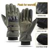 Men's Fleece-Lined Winter Tactical Gloves - Warm, Thick Softshell, Touchscreen Compatible for Outdoor Cycling