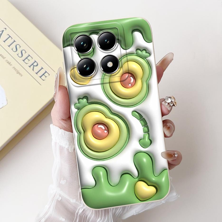 Für Xiaomi Mi 14T Pro Hülle Einzigartige Bonbon-Lackierte Abdeckung Stoßfeste Handyhülle Für Xiaomi 14T Pro Mi14T 5G Weiche Hüllen Hülle Stoßfänger