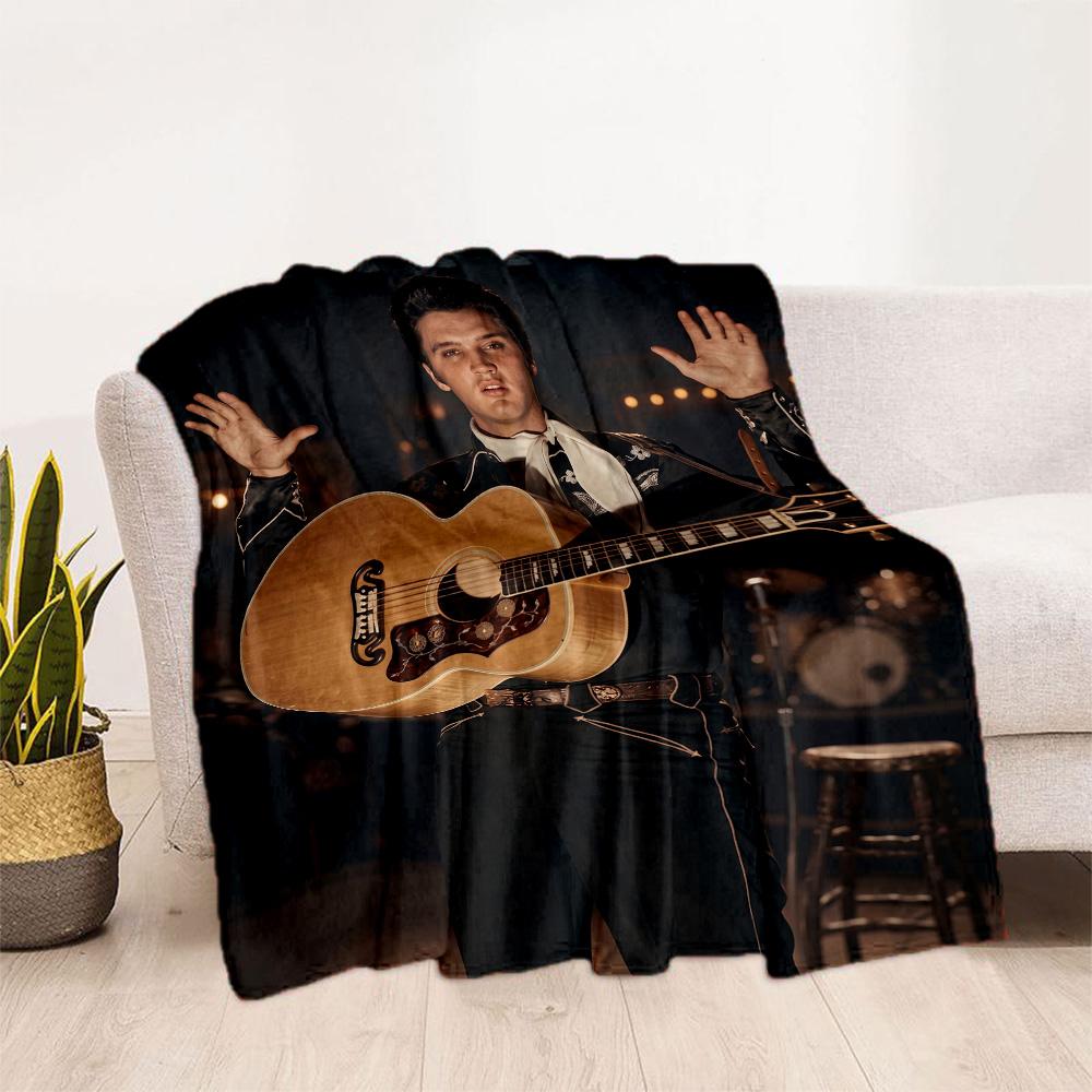 Rock Roll Legend Blanket Soft Warm Cozy Perfect for Livingroom Office Couch All-Season Use Modern Style Ideal Gift for Friends Family Couples Picnic