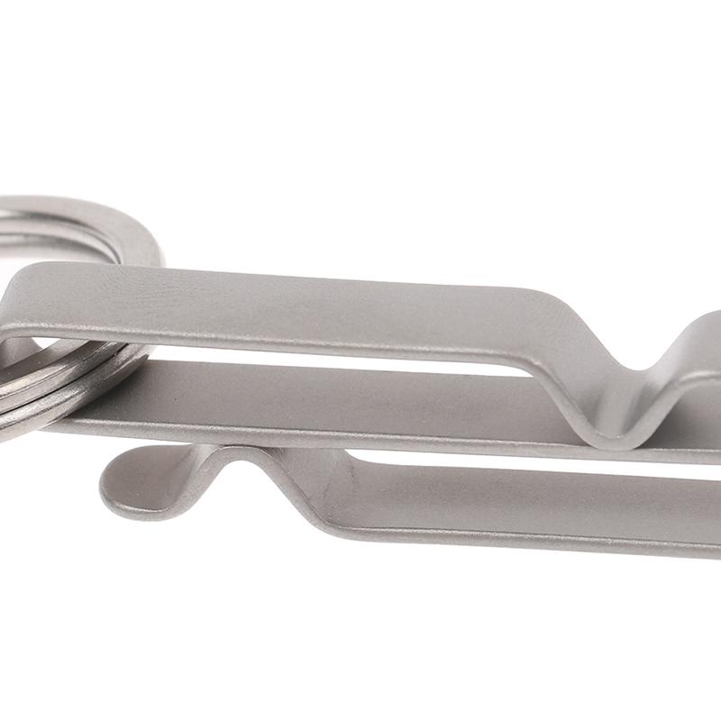 Hiking Titanium Alloy Buckle Ribbon Ending Buckles Belt Clip Quick Draw Keychain Hanging Buckles Key Ring