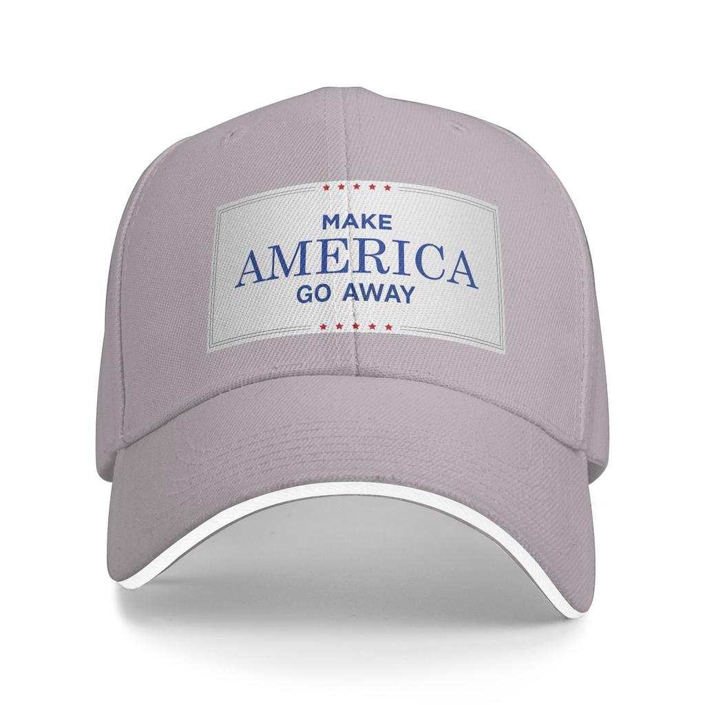 Make America Go Away Sandwich Baseball Cap Fashion Summer Funny Sarcasm Us Saying Snapback Cap Men Women Adjustable Adult Hat