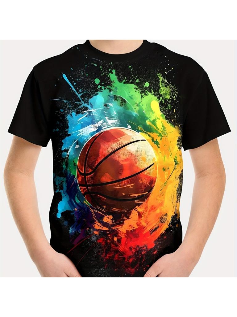 Summer Kids Clothes Boys 3D Print Tshirt Short Sleeve Children Clothes Casual Streetwear