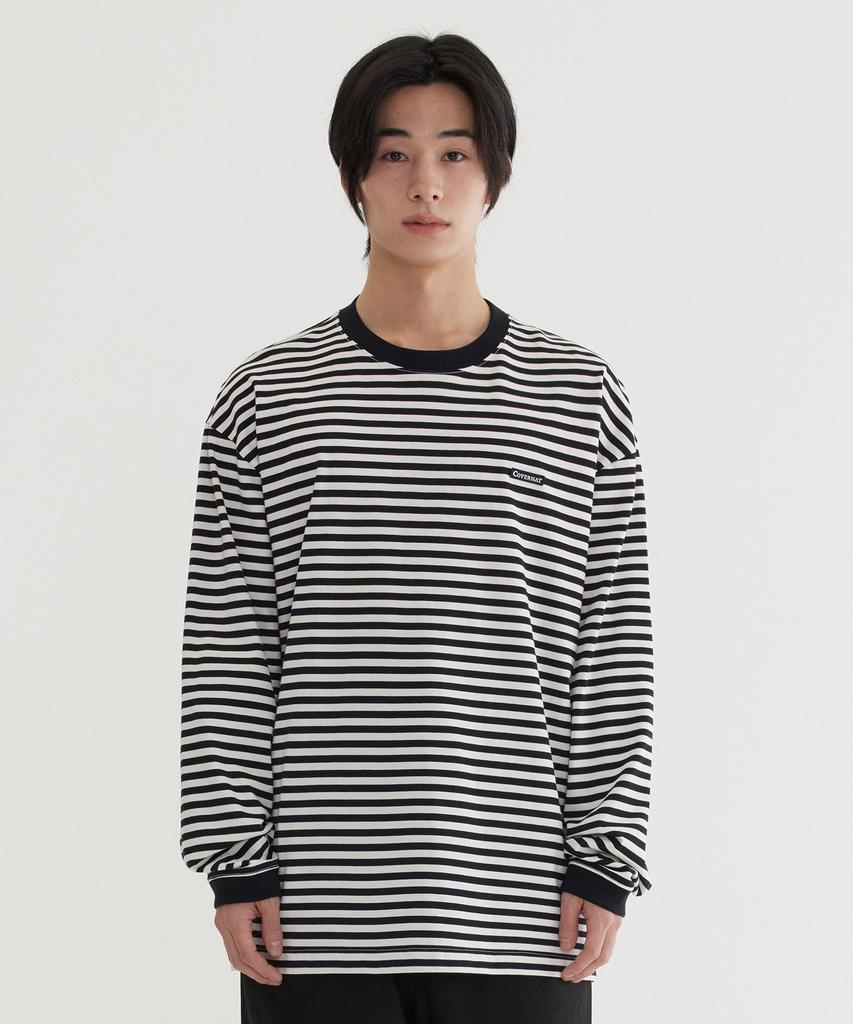 COVERNAT Basic Striped Long Sleeve Black