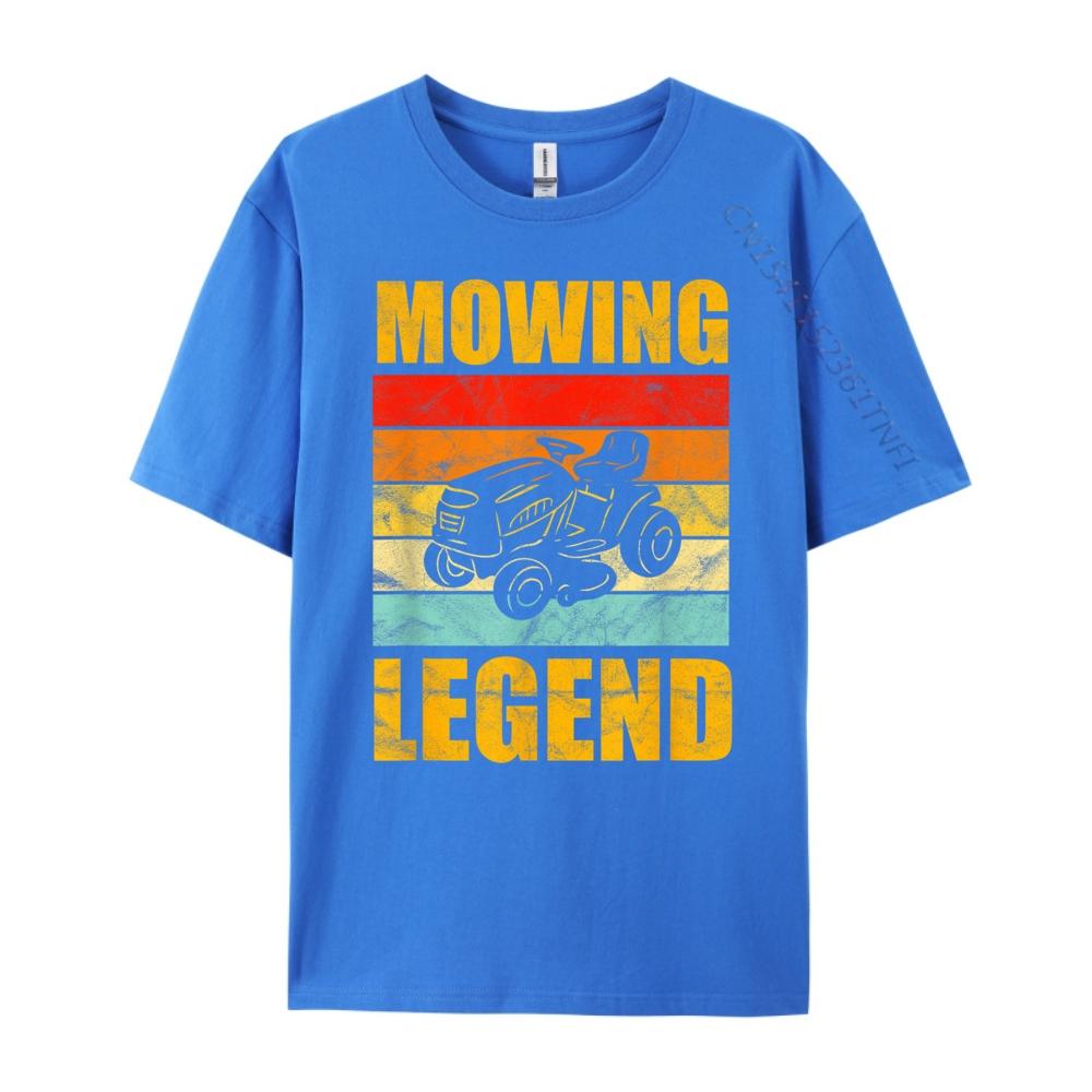 Funny Lawn Mower Mowing Legend Yard Work Lawn T Shirt Men 100 Cotton Shirts Memorial Day Graphic Tshirts