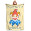 Balatro Playing Card Jocker Lusty Joker  Blanket Flannel Multi-Function Soft Throw Blankets For Home Bedroom Plush Thin Quilt