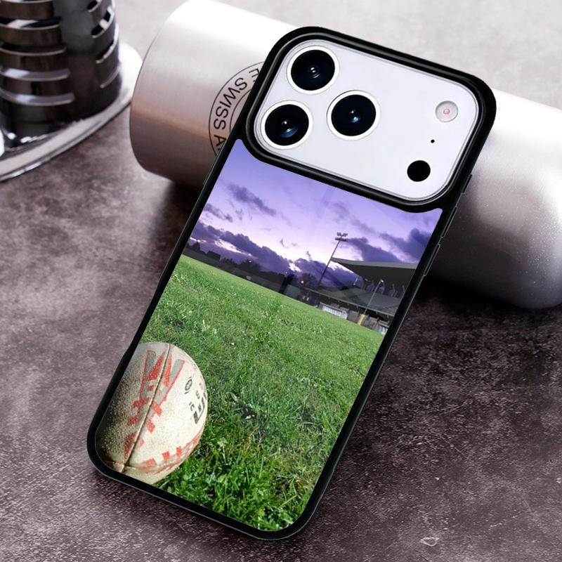 Rugby Ball Phone Case for iPhone 17 16 15 Pro Max Air 14 13 12 11 Plus Shockproof Capa Cover
