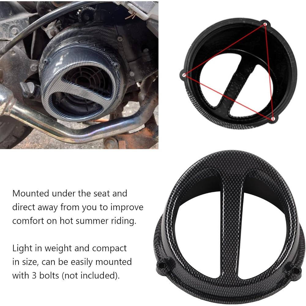 Motorcycle Engines Cooling Fan Cover Air Scoop Cap Replacement for GY6 125cc 150cc 152QMI 157QMJ Motorcycle Scooter