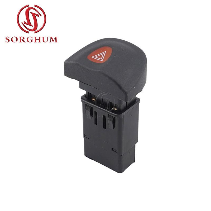 SORGHUM 7700435867 For Renault Megane I MK1 1995 1996 2003 Auto Emergency Hazard Warning Switch Double Flash Lights Button 8P