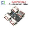 XL334P4 USB 2.0 4-Port Controller Expansion Module USB-HUB Expansion Dock Motherboard USB 2.0 To 4-Channel Splitter 40MB/s