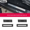 Car Door Anti Kick Pad Black Carbon Fiber Protective Cover Anti-Dirty Sticker for VOLVO XC60 2018 2019 2020 2021 2022 2023 2024