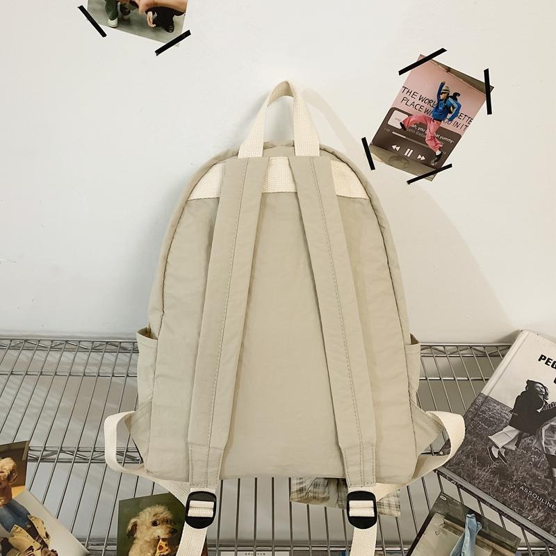 Sac à dos pour femme, sac à dos de sport pour homme, sac d'école de couleur unie pour étudiant