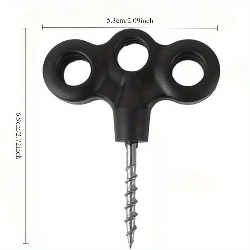 5Pcs Heavy-Duty Black Camping Nails – Non-Slip Tent Stakes for Hiking, Backpacking & RV Anchoring, Durable Outdoor Gift