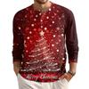 Men's Loose Casual Button Down Collar Long Sleeve Top