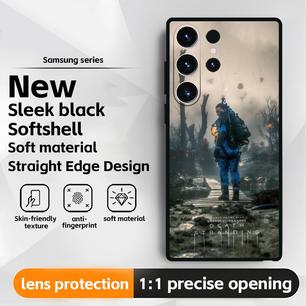 hot game D-Death S-Stranding Phone Case For Samsung Galaxy S25 S24 S23 S22 S21 S20 Plus Ultra Note20 Soft Black