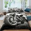 Comforter Popular Bedroom Bedding Set For Men Super Cool Motorcycle Tractor Bedding Set Luxury 100% Polyester Bed Sets S