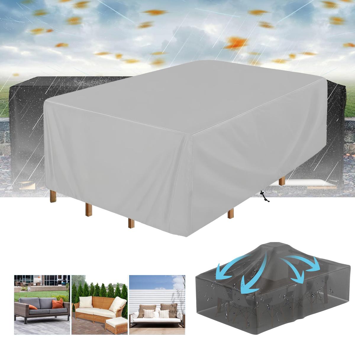 

Commonly Used Table Outdoor Sofa Furniture Covers, Garden Table and Chair Protective Covers, Four-season Protection 40X40X40 серебряный